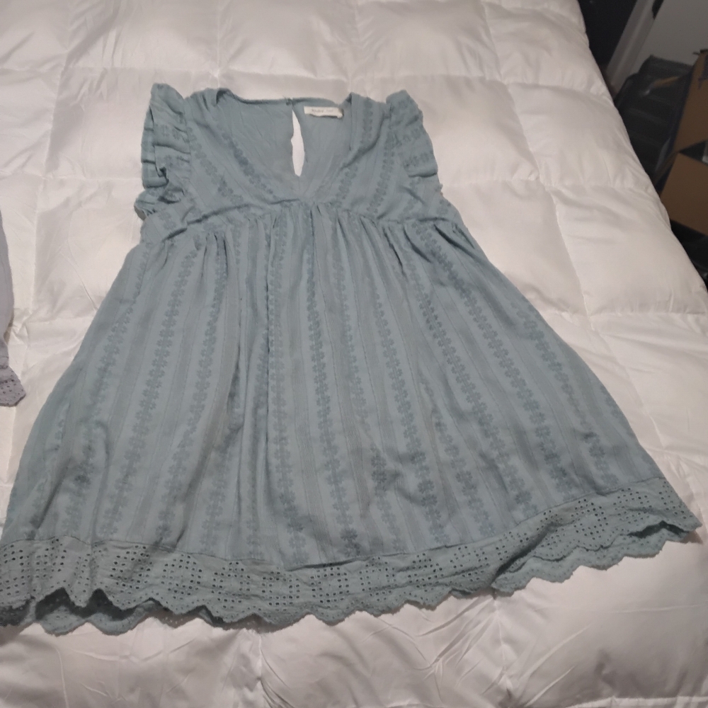 Mustard Seed Rompers Womens Sz. M 1 Lavender, And 1 Sky Blue